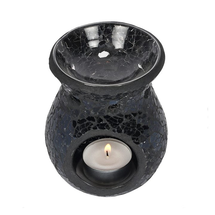 Mosaic fragrance burner black