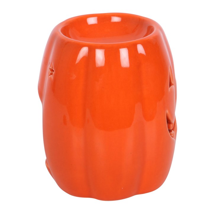 Hollowed-out pumpkin incense burner